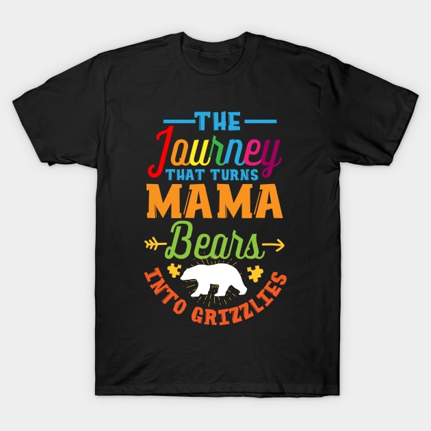 Autism Mom Mama Bear Gift - Autism Awareness Month T-Shirt by ScottsRed